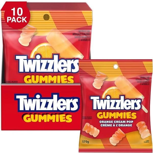 Hershey Twizzlers Gummies Orange Cream Pop - 170g (10) (79390)