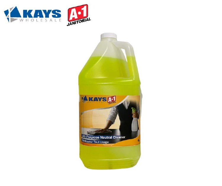 Kays/A1  Neutral All Purpose Cleaner (Lemon) - 4L (4) (00525)