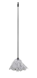 Globe 12oz WHITE Synthetic Yacht Mop Mop w/ 54" Handle - EACH (6) (00212) (35012) (02216)
