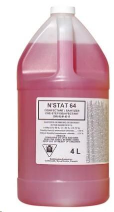 Bebbington Food Grade No Rinse Sanitizer N'Stat 64 - 4L (N'STAT64)