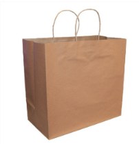 Kraft Paper Bag with Twisted Handles 14" x 10" x 15.5"  - 200/case (91435)