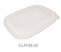 Eco Guardian Lid - For 16-32oz Rectange Bowl - 300/CS - SOLD BY CASE - (1) (EG-PP-RB-LID)