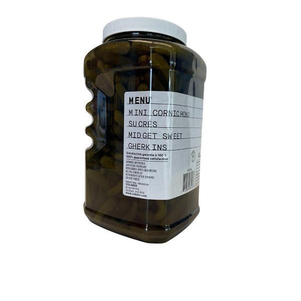 MENU Cibona Midget Sweet Gherkins Pickles - 4L (2) (44014) (06146)