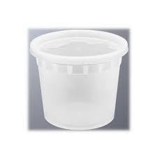20oz Heavy Deli Container Combo Round - 240 sets (S-20)