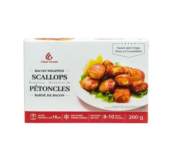 Bacon Wrapped Scallops 260g (20) (61921)