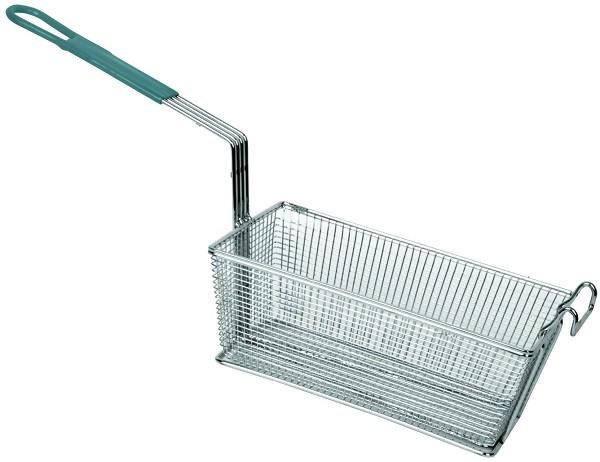 Fryer Basket 13.25" x 5 5/8" x 5 11/16 Green Handle (79204)