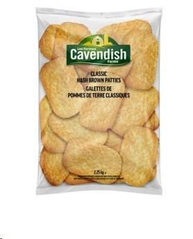 RETAIL - Cavendish Farms Golden Hash Brown Patties- 2.25kg (6) (37233)