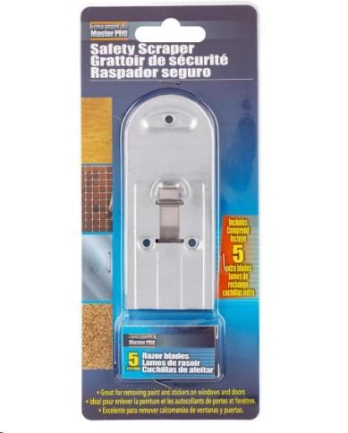 Master Pro.4" Safety Scraper w/5pcs Blades (12) (83330)