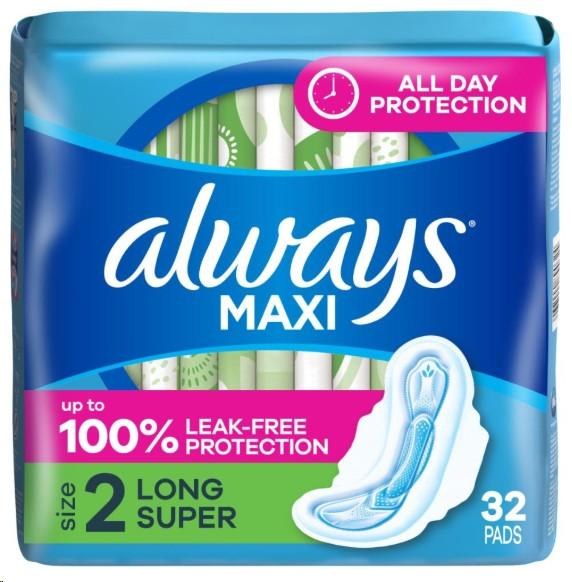 Always Maxi Size 2  32ct (6)(30566)