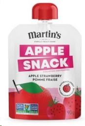 Martin's Snack Strawberry Apple 4*90g  (10) (02114)
