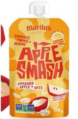 Martin's  Apple & Oats Apple Smash 8*120g (5) (02171)