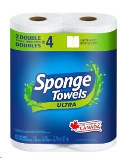 Sponge Towels Ultra Choose-A-Size 2-Ply 128 Towels Per Roll (12) (53672)