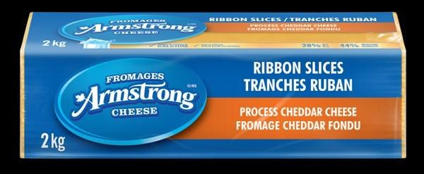 Saputo Armstrong Yellow Cheese Ribbon Slices - 2KG (2) (04074)