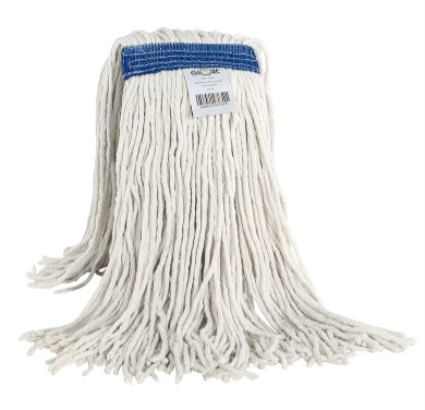 Globe Cot-Pro 16oz WHITE  Cotton Mop Head Narrow Band Cut End - EACH (12) (03016) (02107) (02107)