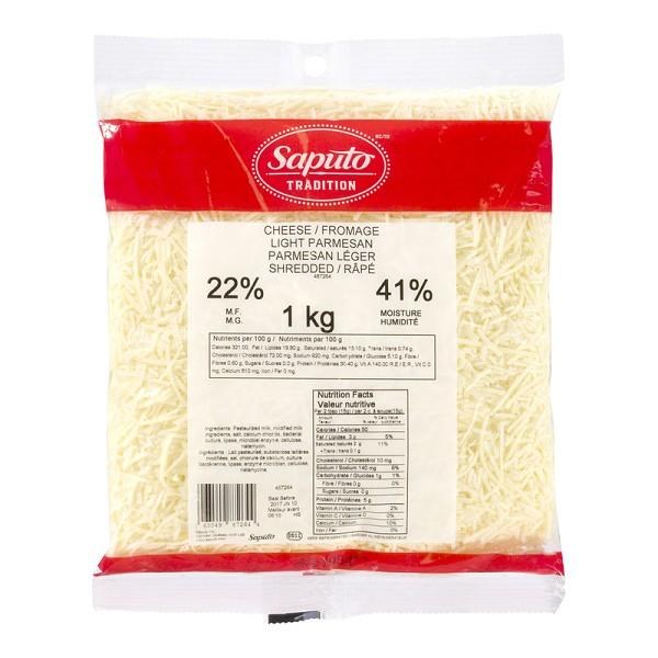 Saputo Angel Hair Parmesan Cheese Shred - 1KG (2) (87264)