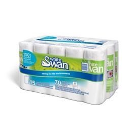 Kruger White Swan Kitchen Towel Poly Pack - 15/CASE (15702)