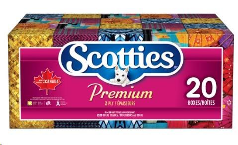 Scotties Premium 2ply - 126ct x 21/CS - SOLD BY CASE - (80506) (80505)