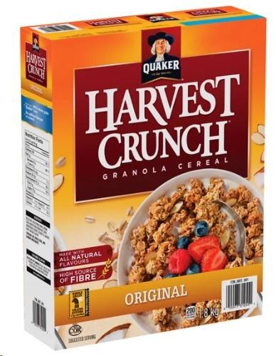 Quaker Harvest Crunch Original cereals- 1.8KG (31255)