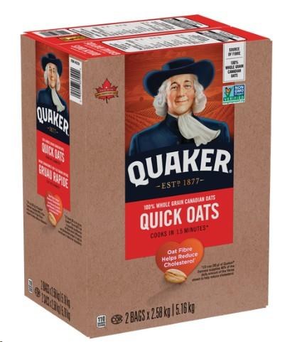 Quaker Quick Oats Cereals - 5.16KG (33100)