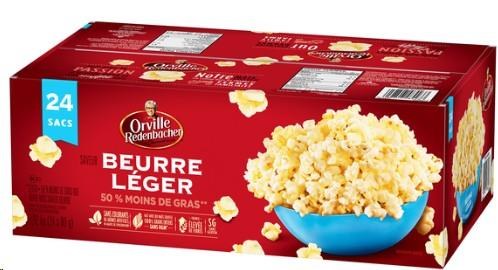 Orville Light Popcorn - 24/BOX (48423)