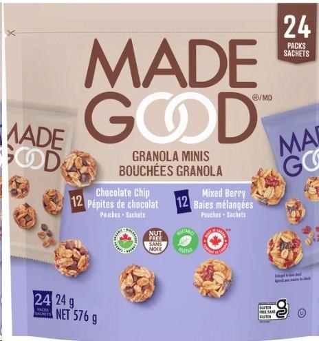 MadeGood Granola Minis, 24 Ã— 24g (22548)