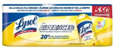 Lysol Wipes - 5/PKG (62012)