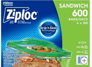 Ziploc Sandwich - 4/PKG (00384)