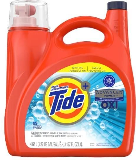 Tide Ultra Liquid Detergent w/ Oxi, 89 Loads - 4.64L (12936)