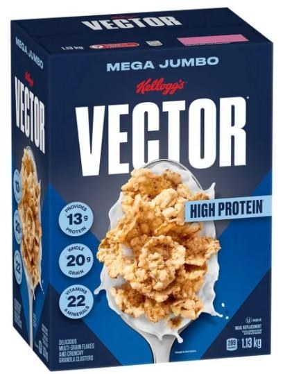 Kelloggs Vector Mega High Protein cereals- 1.13KG (23618)