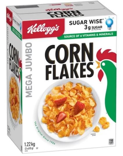 Kelloggs Corn Flakes Mega cereals - 1.22KG (10819)
