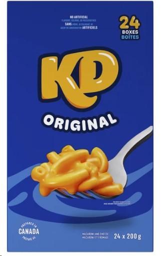 KD Kraft Dinner Original -  24/PKG x 200g (90692)