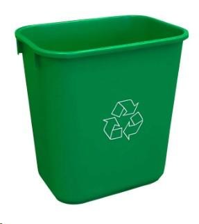 Globe Med Waste Can Green 26 L (12) (00130)