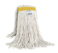 Globe Cot-ProÂ® 24oz WHITE Cotton Mop head Narrow Band Cut End - EACH (12)  (03024) (02108)