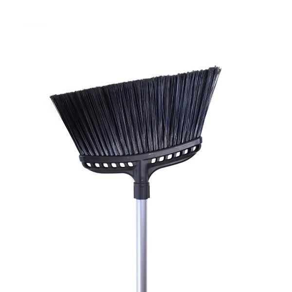 Broom, Jumbo 16" Commercial Angle, w/ Black/Silver Handle (12) (02206)