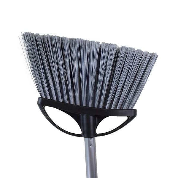 Broom, 12" Large Angle, w/ 48" Metal Handle (12) (02211)