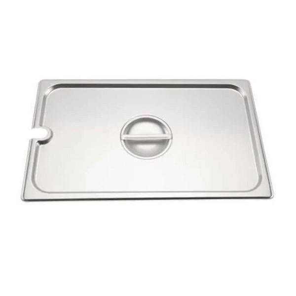 Cover, Notch, Full Size, for Steam Pan Insert, Stainless Steel Insert (05529)