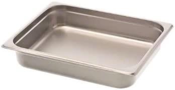 Steam Pan Insert, Stainless Steel Insert, 2.5" Deep, 1/2 Size (81202)