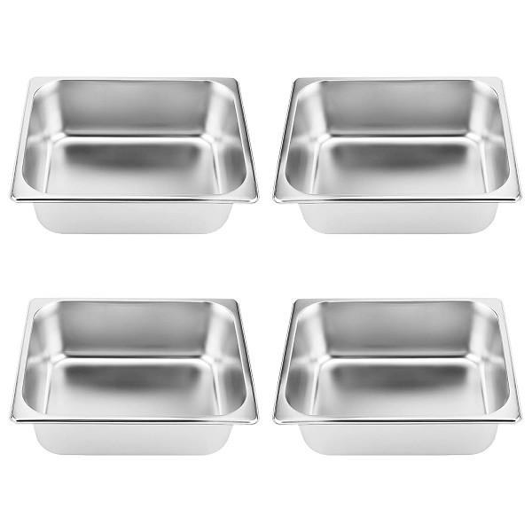 Steam Pan Insert, Stainless Steel Insert, 4" Deep, 1/2 Size (81204)