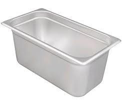 Steam Pan Insert, Stainless Steel Insert, 4" Deep, 1/3 Size (81304)