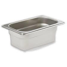 Steam Pan Insert, Stainless Steel Insert, 2.5" Deep, 1/9 Size (81902)