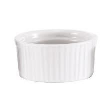 Ramekin White 2.5 oz Ribbed (00301)