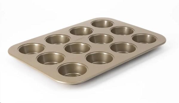 Muffin Tray, Aluminum, Heavy Duty, 12-Cup Pan, 40cm - SOLD BY EACH (06272)