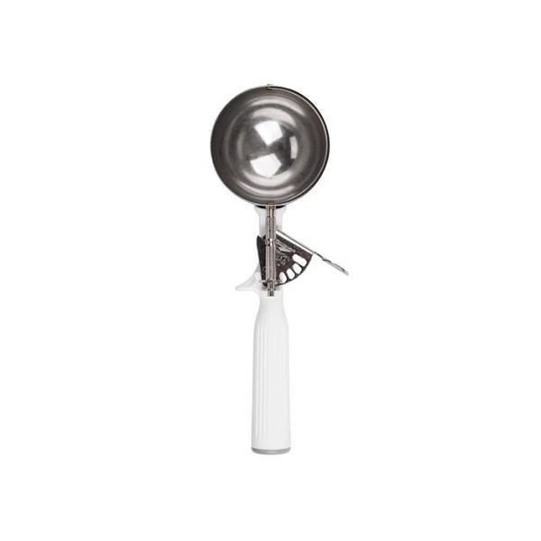 Vollrath Disher, Stainless Steel Scoop, Plastic Handle, #6, White, 5.33oz - SOLD BY EACH (09996)