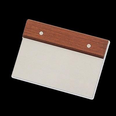Dough Scraper / Pastry wooden Hdle (04264)