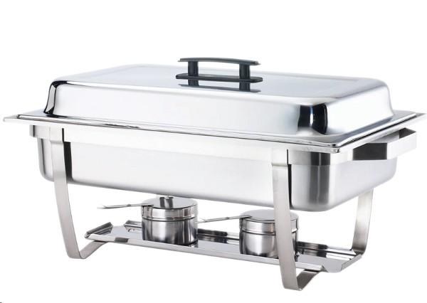 Chafer, 9Qt, Rectangular, Full Size Economy, Stainless Steel - 23.6" x 13.8" x 12.6" - SOLD BY SET (05126)