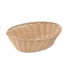 Wicker Bread Basket Oval 9 x7 x3 (05443)