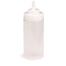 Wide Mouth Squeeze Bottle 16oz, Clear - SOLD BY EACH - (1) (81600)