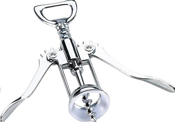 Chrome Winged S/S Cork Screw (04071)