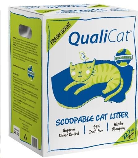 Qualicat Scoopable Cat Litter 22.7KG (51022)(51032)
