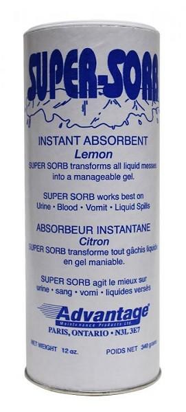 Super-Sorb Spill Absorbent Vomit Clean-up Powder Lemon Scent - 12oz (6) (35603) (NO SKU)